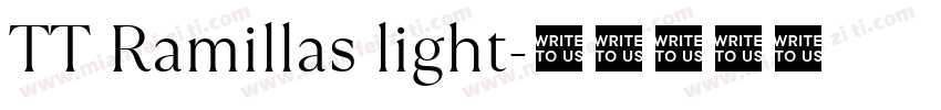 TT Ramillas light字体转换